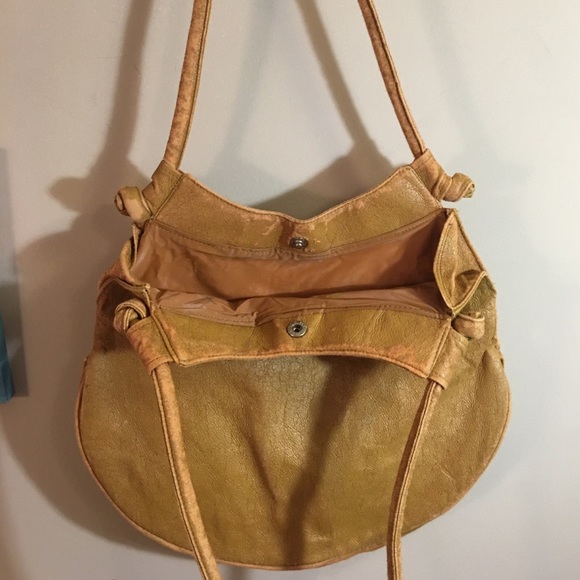Vintage Le Jule Korean Tan Mustard Leather Shoulder Bag - Picture 10 of 16